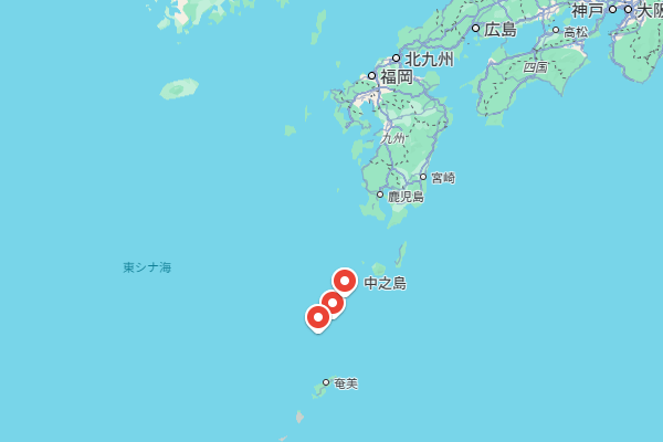 トカラ列島の位置